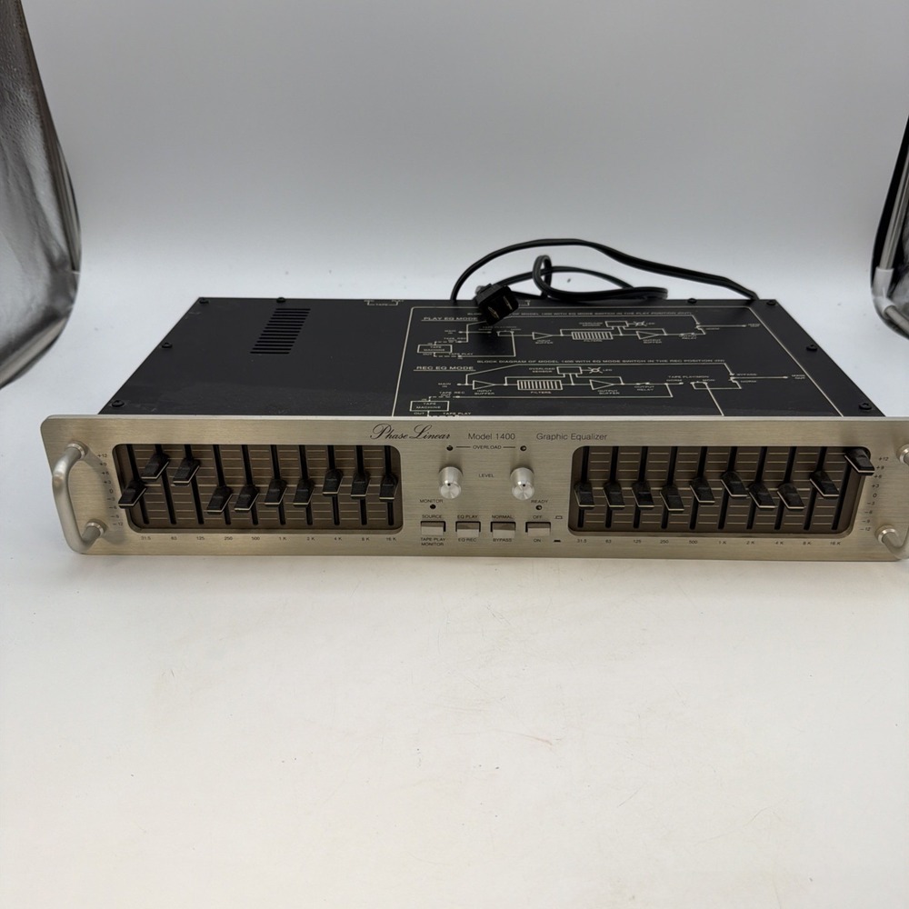 vintage Phase Linear Model 1400 Stereo Graphic Equalizer